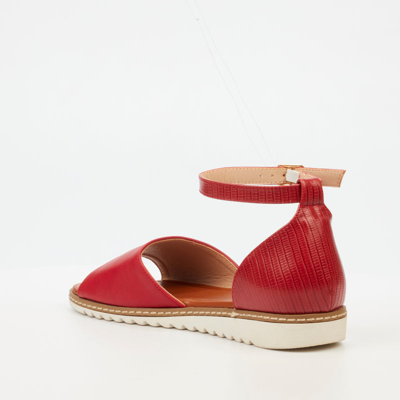 Butterfly Feet Walnut 2 Sandal - Red footwear Butterfly Feet   