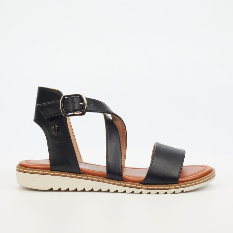 Butterfly Feet Walnut 4 Sandal - Black footwear Butterfly Feet   