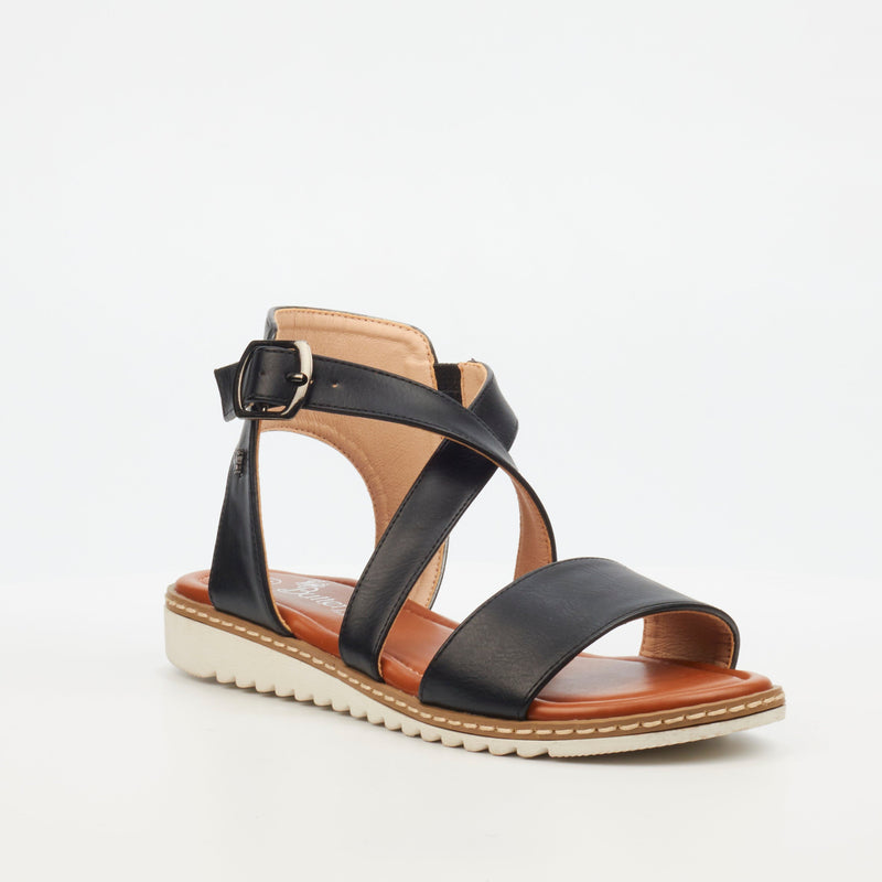 Butterfly Feet Walnut 4 Sandal - Black footwear Butterfly Feet   