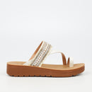 Butterfly Feet Xara 5 Sandal - White footwear Butterfly Feet