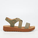 Butterfly Feet Xara 6 Sandal - Olive footwear Butterfly Feet