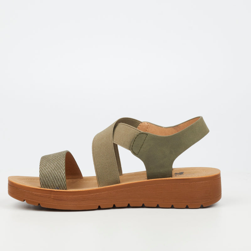 Butterfly Feet Xara 6 Sandal - Olive