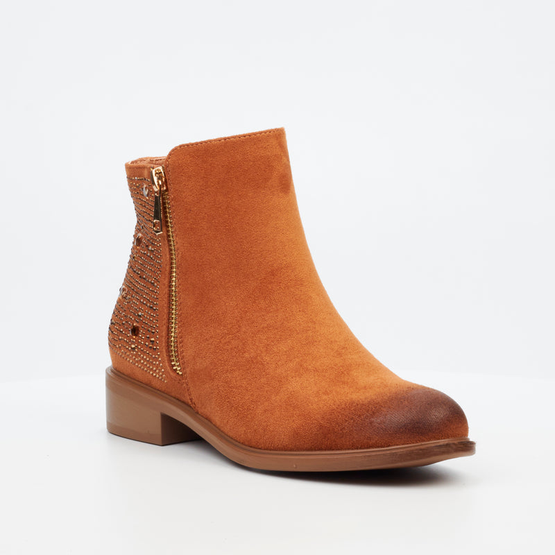 Miss Black Zadar 2 Ankle Boot - Tan footwear Miss Black   