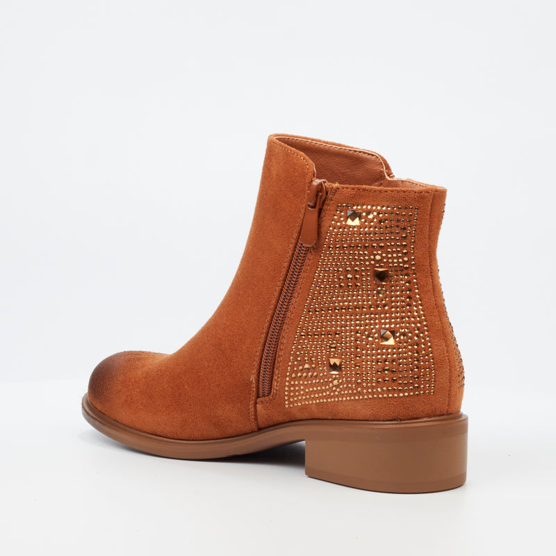 Miss Black Zadar 2 Ankle Boot - Tan footwear Miss Black   