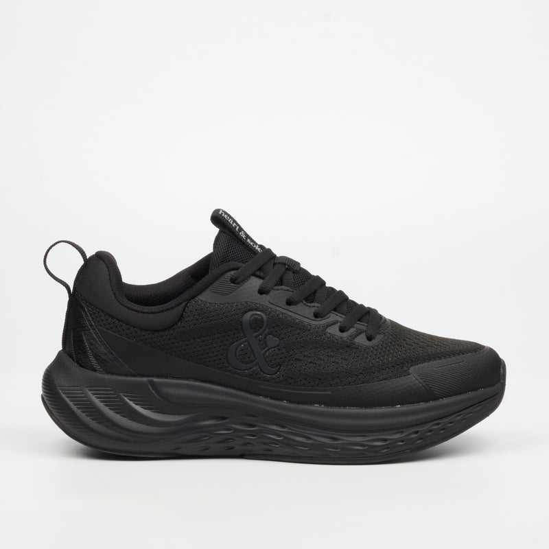 Heart & Sole Zadie 1 Sneaker - Black footwear Heart & Sole