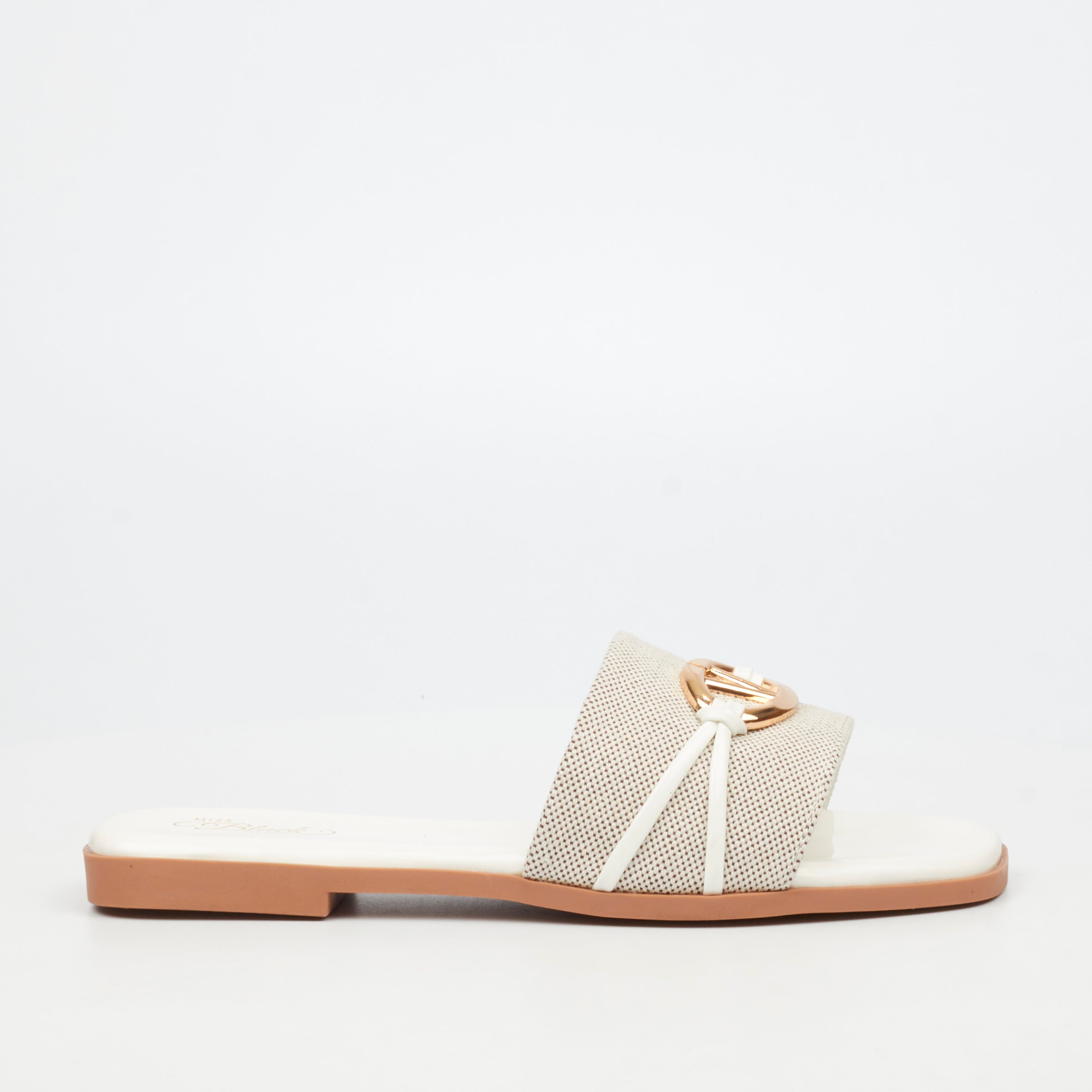 Miss Black Zenia 2 Sandal - White footwear Miss Black