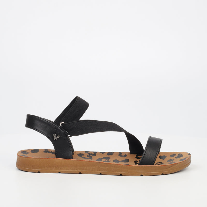 Butterfly Feet Zina 17 Sandal - Black footwear Butterfly Feet   