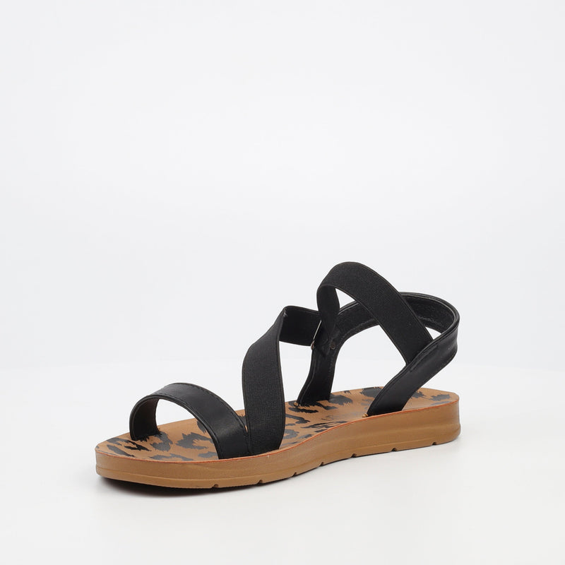 Butterfly Feet Zina 17 Sandal - Black footwear Butterfly Feet   