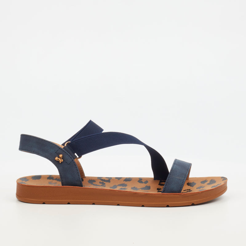 Butterfly Feet Zina 17 Sandal - Navy footwear Butterfly Feet   