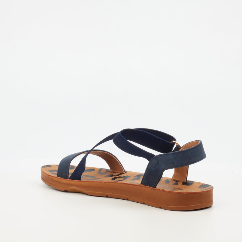 Butterfly Feet Zina 17 Sandal - Navy footwear Butterfly Feet   