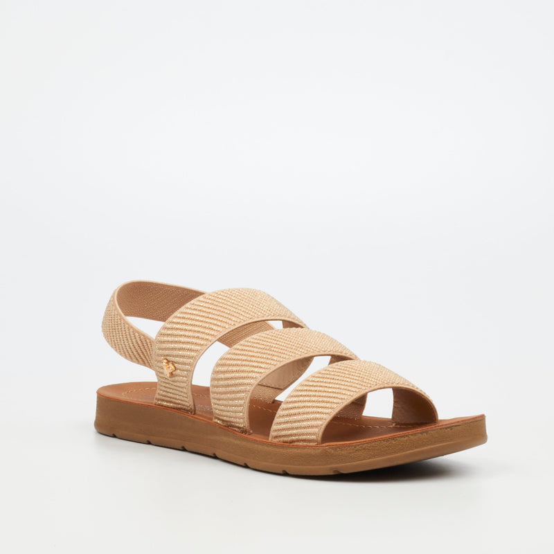 Butterfly Feet Zina 20 Flat Sandal - Gold footwear Butterfly Feet   