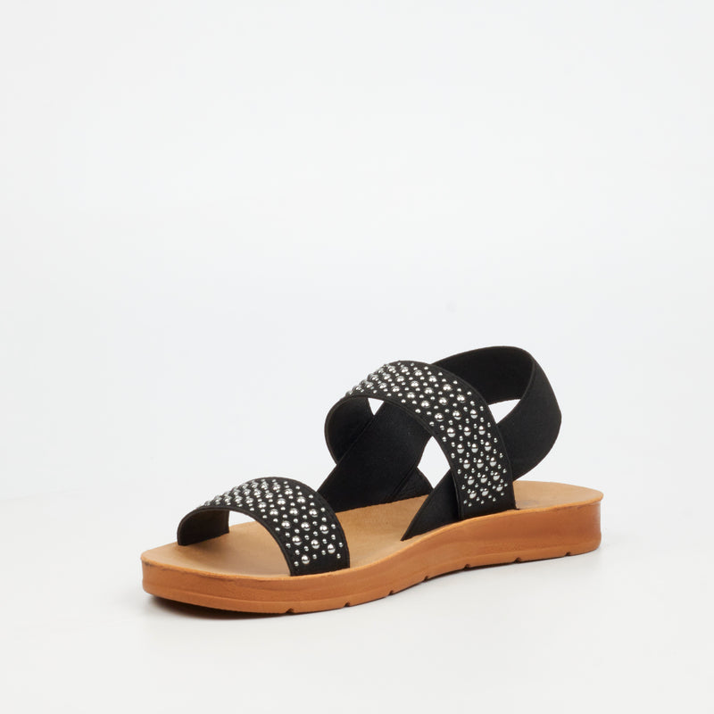 Butterfly Feet Zina 23 Sandal - Black footwear Butterfly Feet