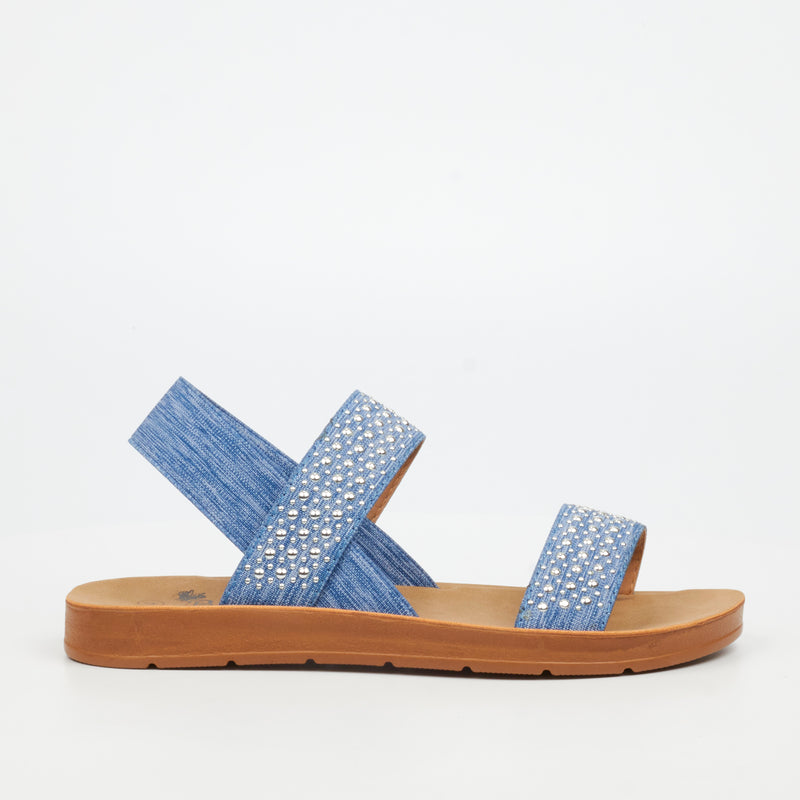 Butterfly Feet Zina 23 Sandal - Blue footwear Butterfly Feet