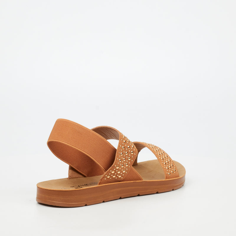 Butterfly Feet Zina 23 Sandal - Tan footwear Butterfly Feet