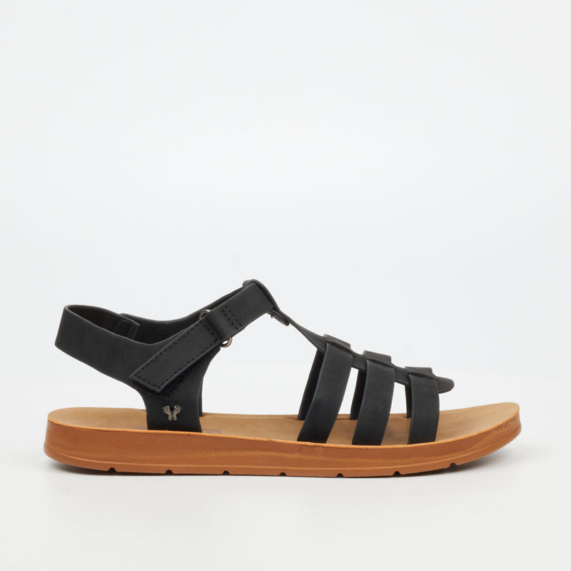 Butterfly Feet Zina 24 Sandal - Black footwear Butterfly Feet