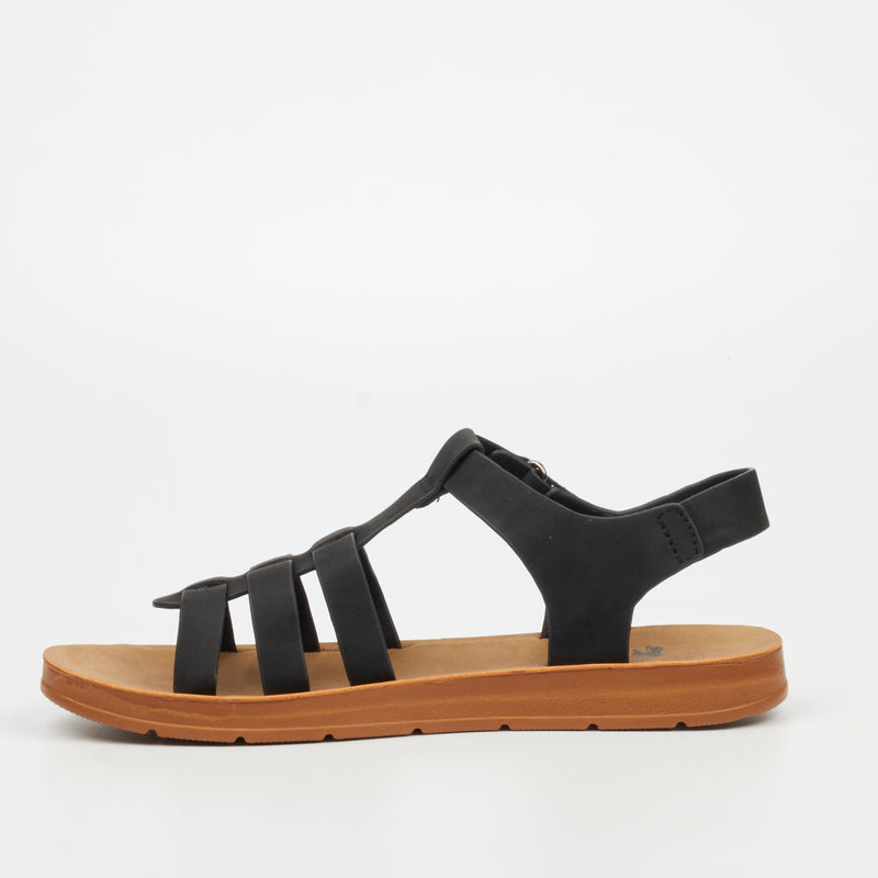 Butterfly Feet Zina 24 Sandal - Black footwear Butterfly Feet
