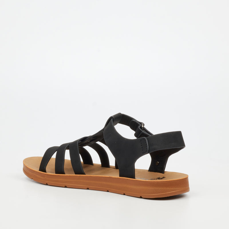 Butterfly Feet Zina 24 Sandal - Black footwear Butterfly Feet