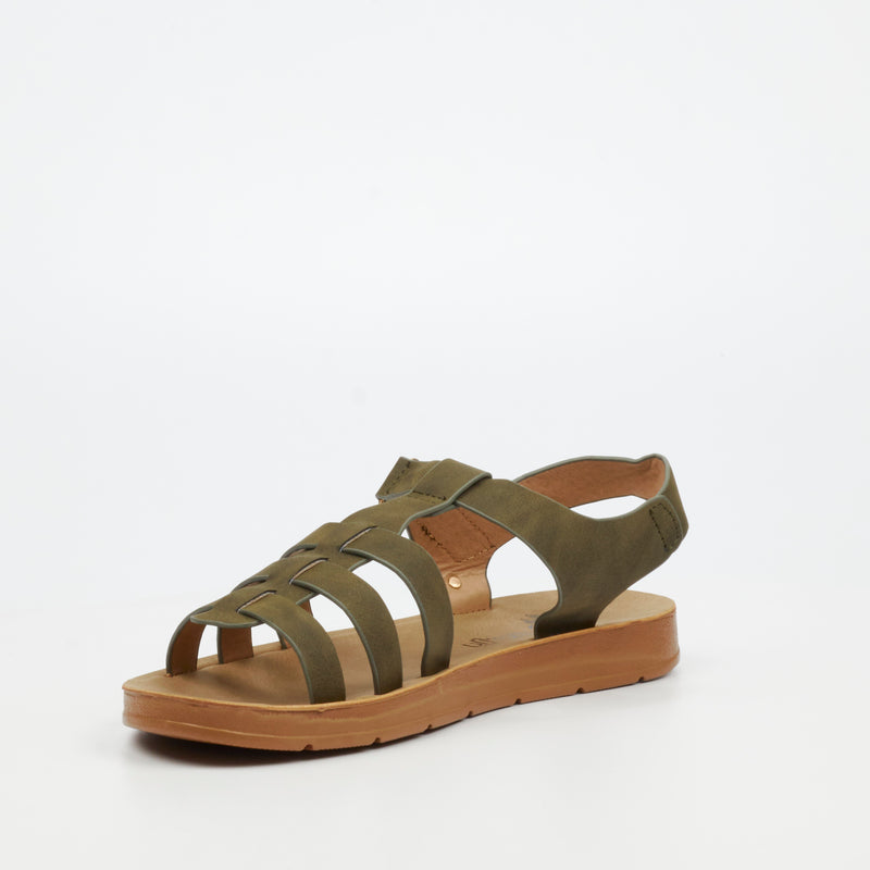 Butterfly Feet Zina 24 Sandal - Olive footwear Butterfly Feet