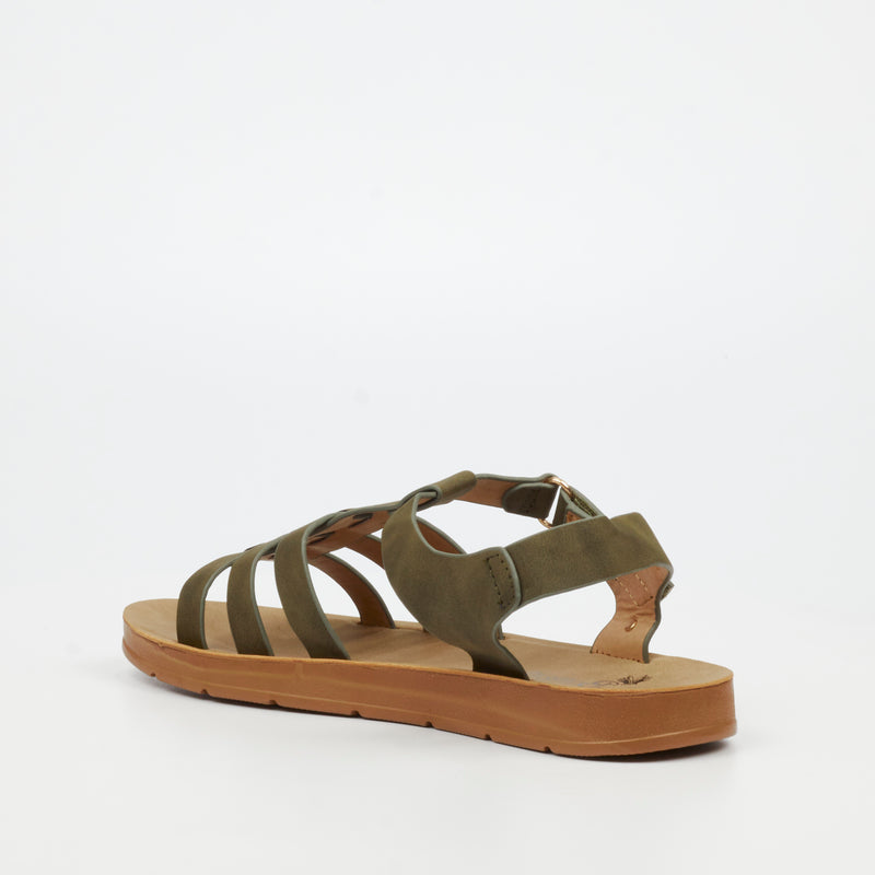 Butterfly Feet Zina 24 Sandal - Olive footwear Butterfly Feet