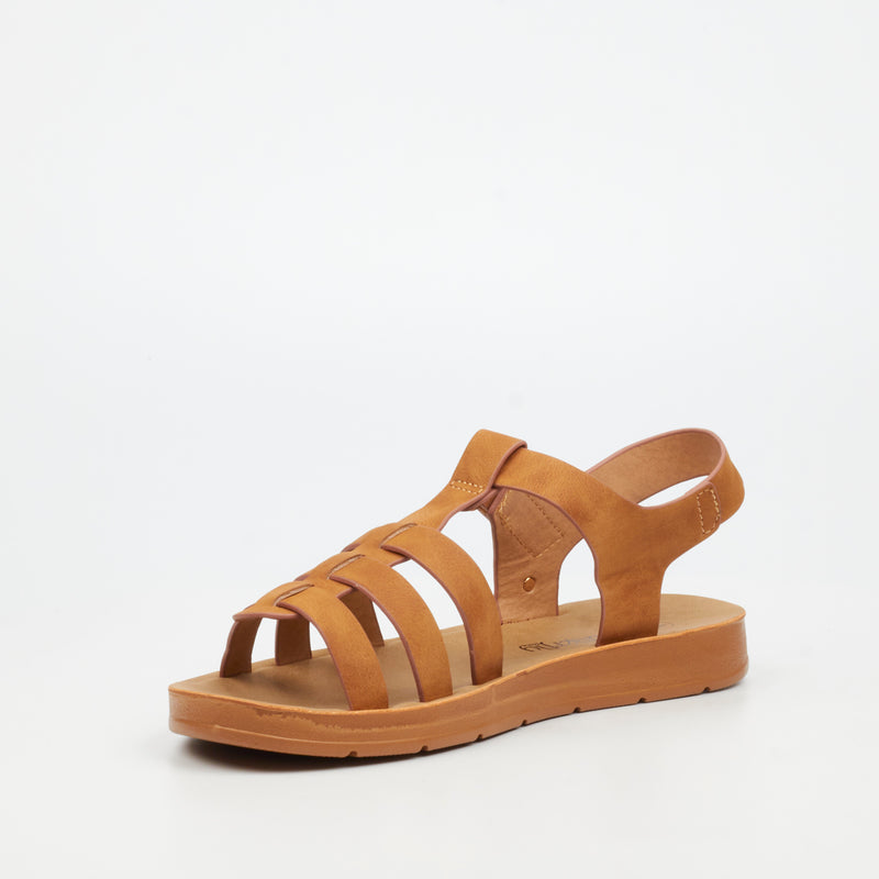 Butterfly Feet Zina 24 Sandal - Tan footwear Butterfly Feet