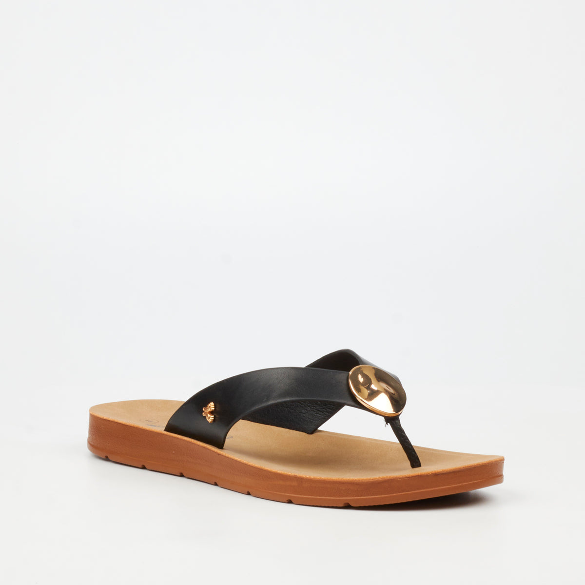 Butterfly Feet Zina 25 Flat Sandals - Black
