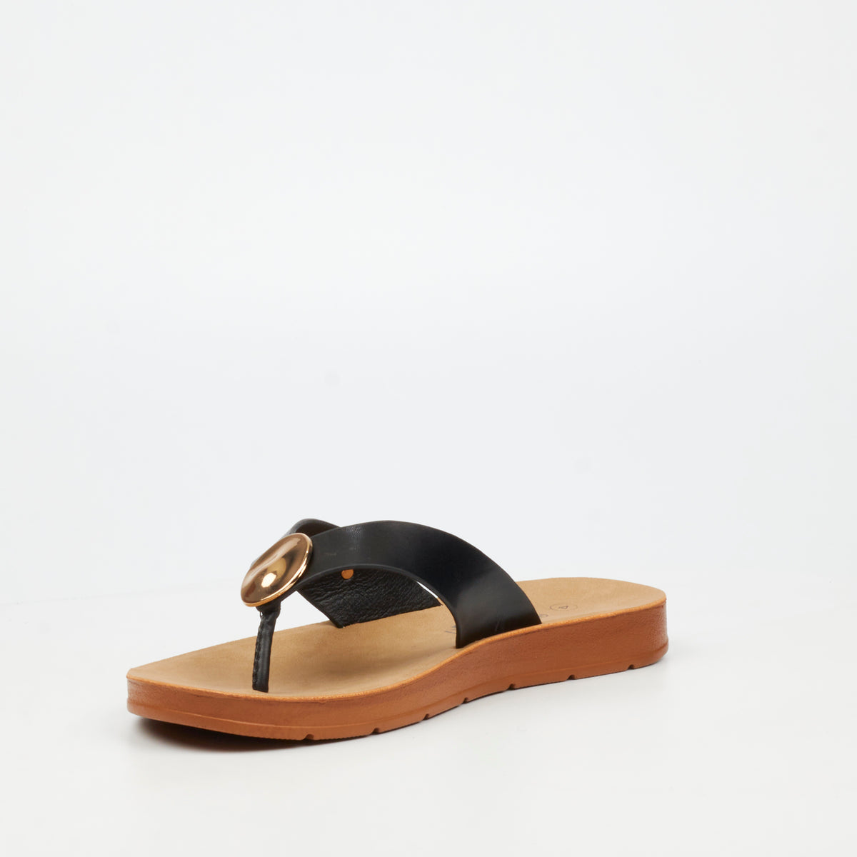 Butterfly Feet Zina 25 Flat Sandals - Black