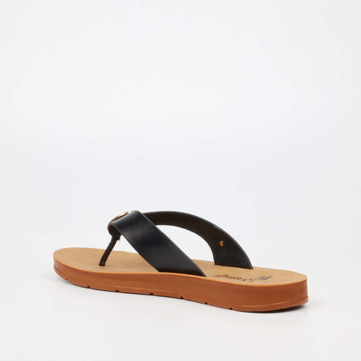 Butterfly Feet Zina 25 Flat Sandals - Black