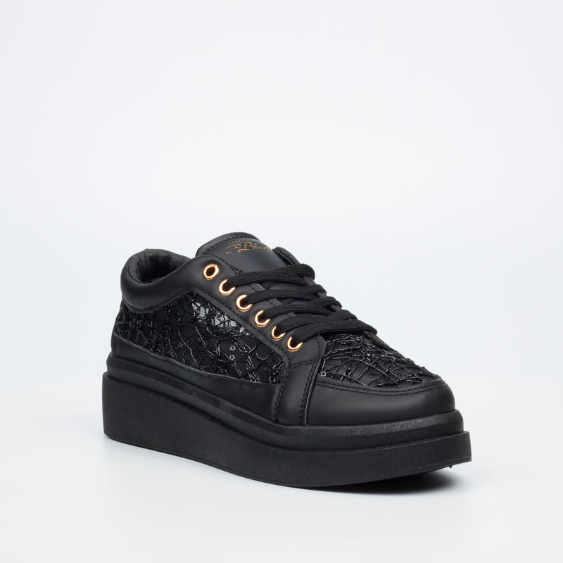 Miss Black Zora 7 Sneaker - Black footwear Miss Black   