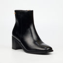 Miss Black Zuri 1 Ankle Boots Faux Leather – Black