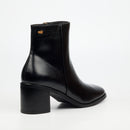 Miss Black Zuri 1 Ankle Boots Faux Leather – Black