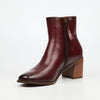 Miss Black Zuri 1 Ankle Boots Faux Leather - Burgundy footwear Miss Black