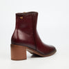 Miss Black Zuri 1 Ankle Boots Faux Leather - Burgundy footwear Miss Black