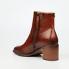 Miss Black Zuri 1 Ankle Boots Faux Leather - Tan footwear Miss Black