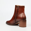 Miss Black Zuri 1 Ankle Boots Faux Leather – Tan