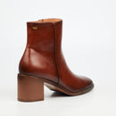 Miss Black Zuri 1 Ankle Boots Faux Leather – Tan