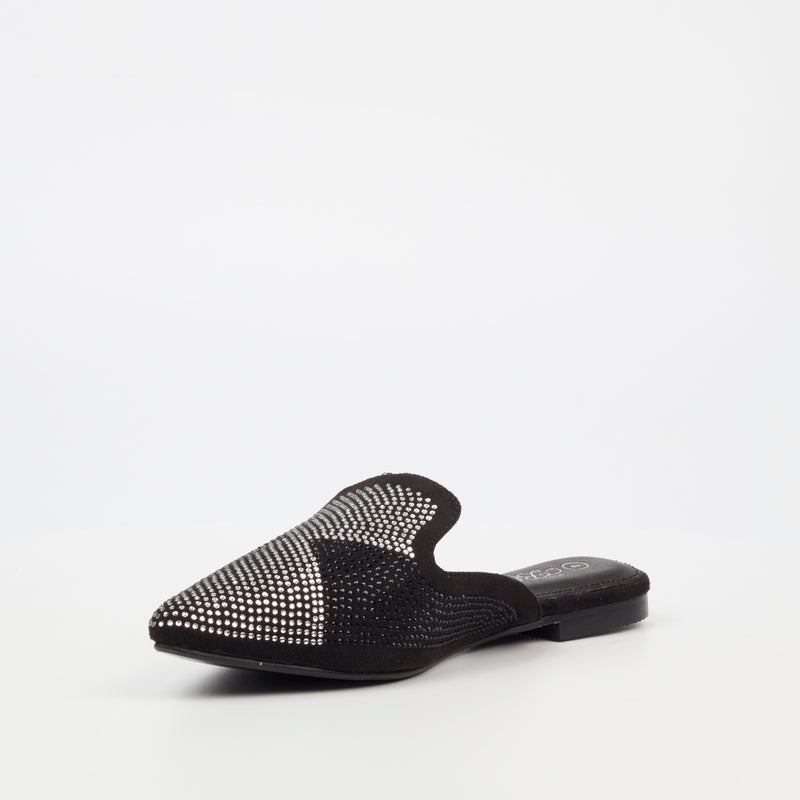 Miss Black Zurich 2 Flat - Black footwear Miss Black   