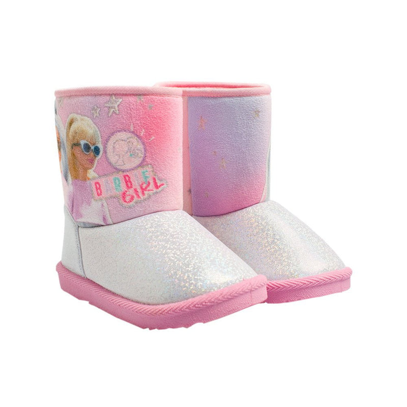 Barbie Snug Boots - Pink Girls footwear External   