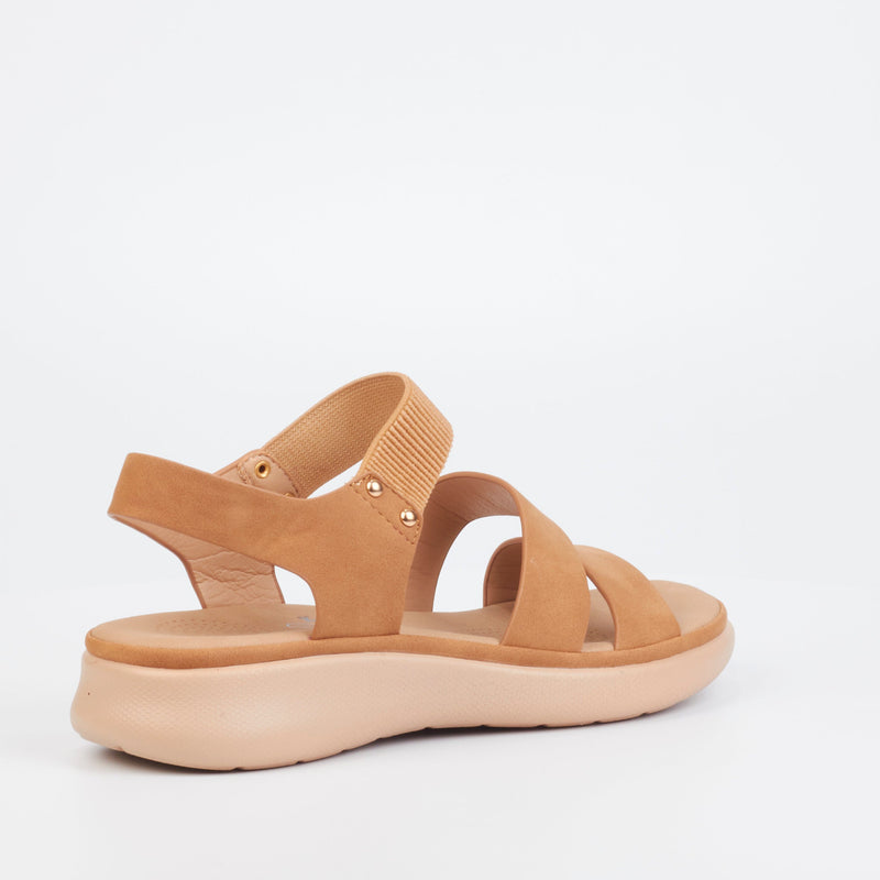Butterfly Feet Azelia 1 - Tan footwear Butterfly Feet   