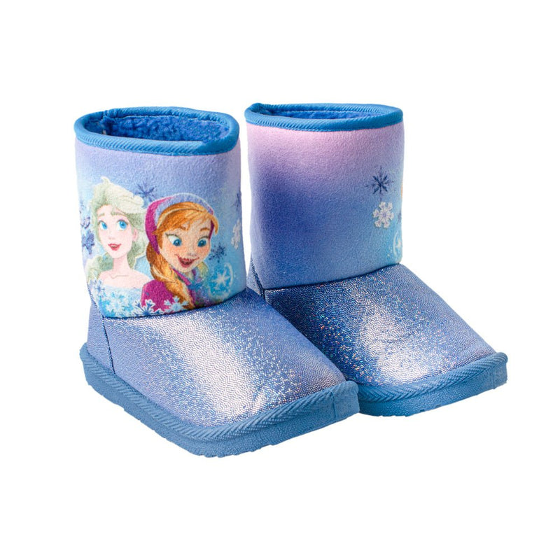 Frozen Snug Boots - Blue Girls footwear External   