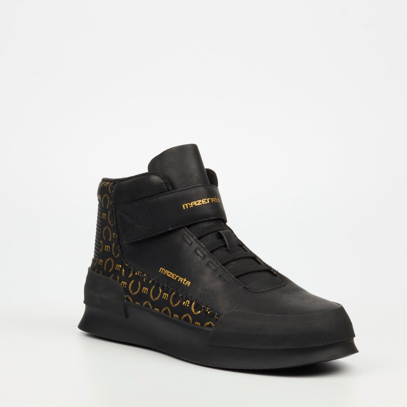 Mazerata Valentino 1 Print Boot - Black footwear Mazerata   