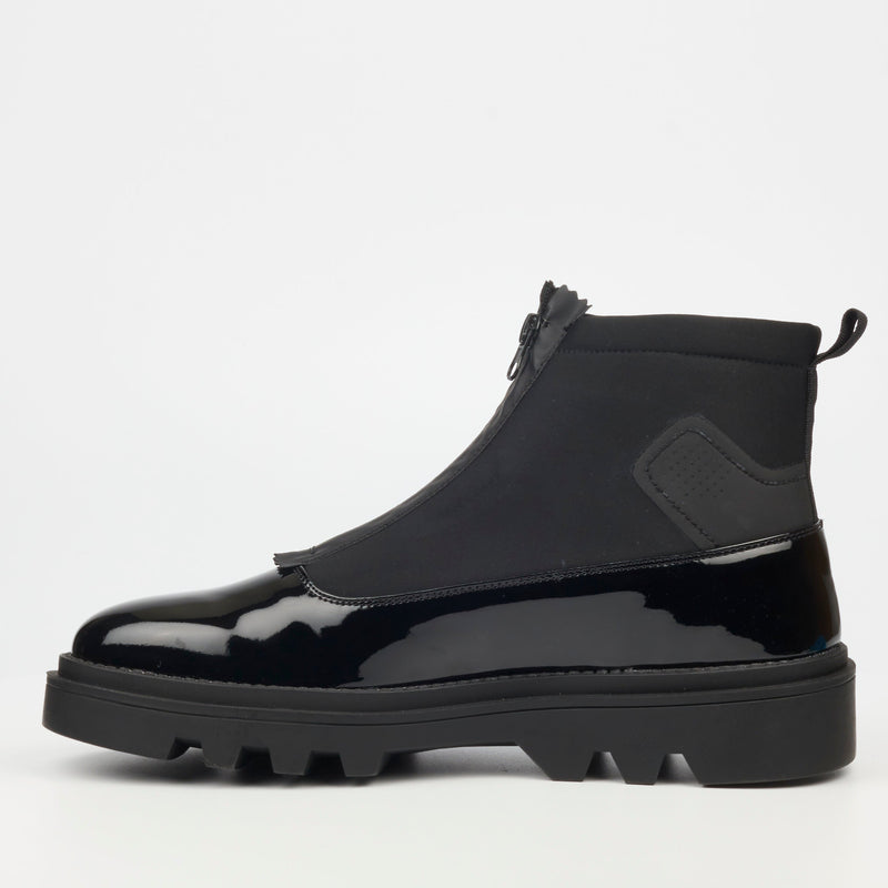 Mazerata Vinchey 9 Pat Lyc Boot - Black footwear Mazerata   