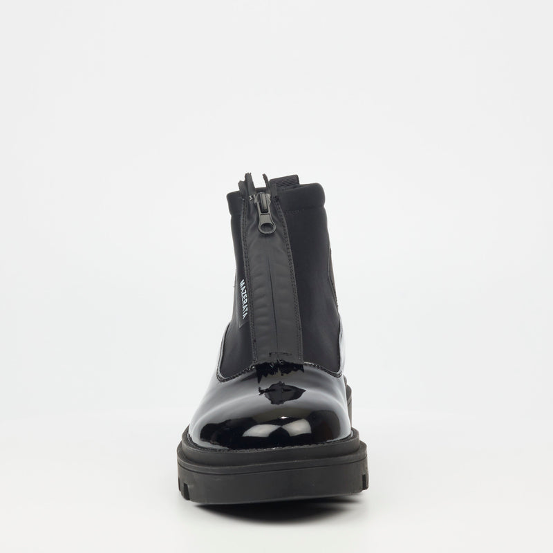 Mazerata Vinchey 9 Pat Lyc Boot - Black footwear Mazerata   