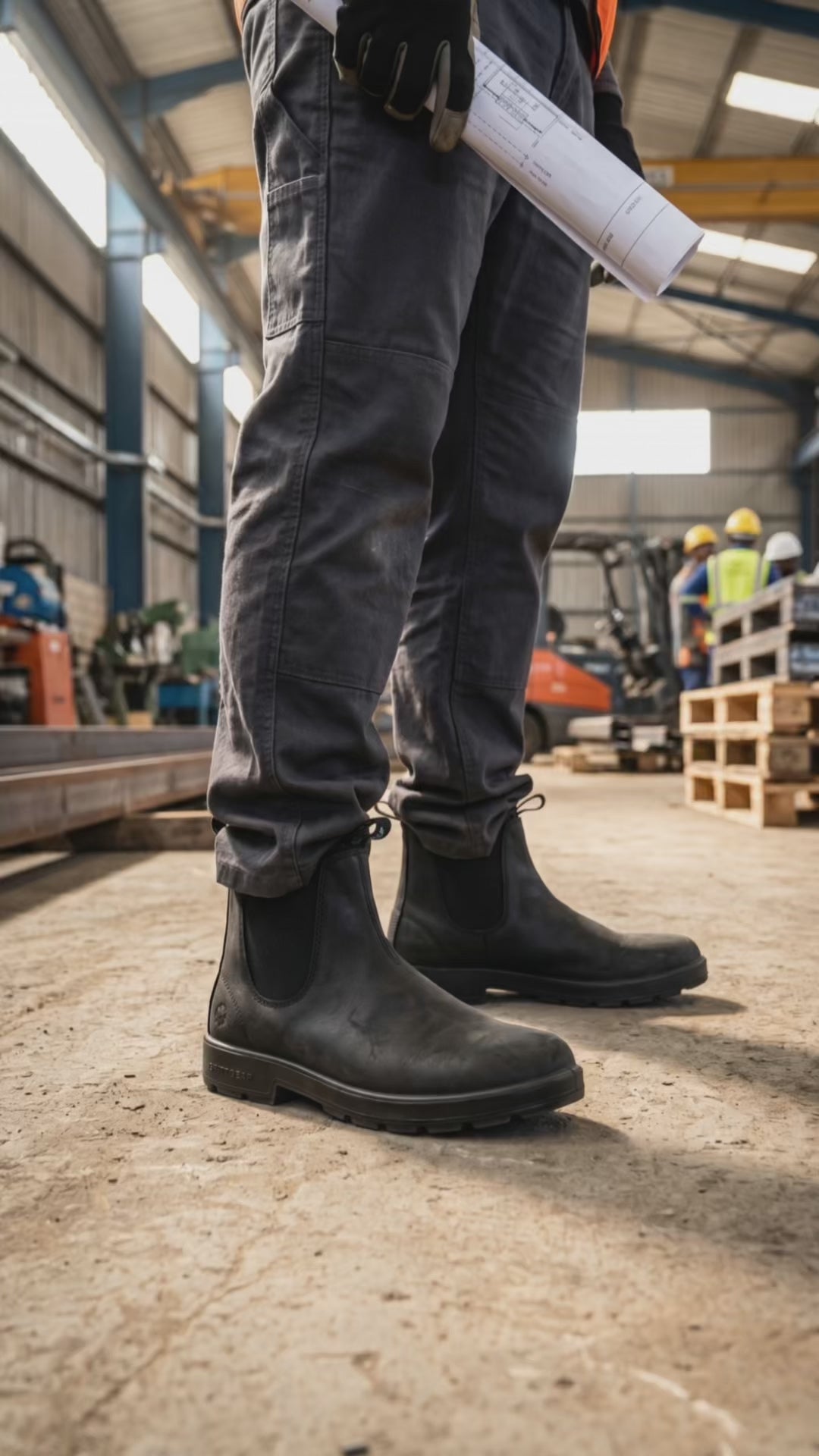 Grittgear Granite 1 Crazy Horse Leather Safety Boot - Black safety Grittgear
