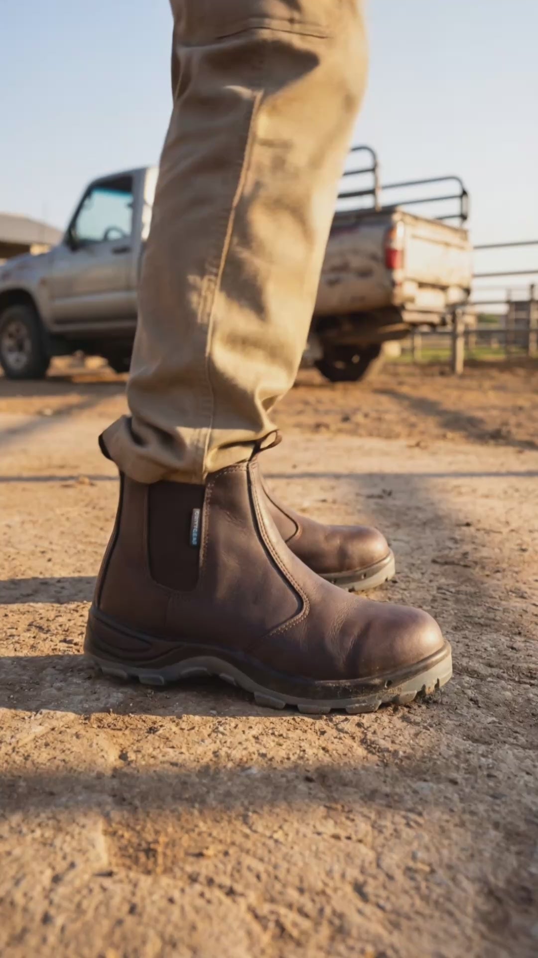 Grittgear Mangano S1 Leather Safety Boot - Chocolate | DC.ONE | DC.ONE
