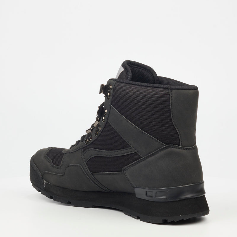 Urbanart Mount 1 Faux Nubuck Sneaker - Black footwear Urbanart   