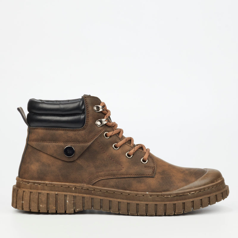 Urbanart Combat 1 Faux Nubuck - Choc footwear Urbanart   