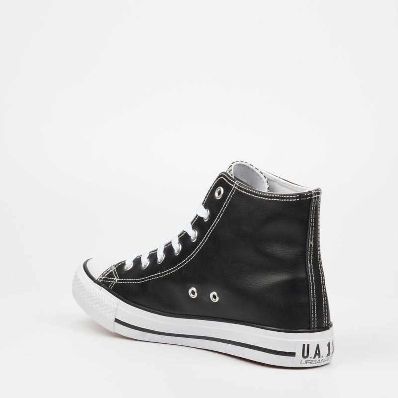 Urbanart Dare 3 Faux Leather - Black footwear UBRT   